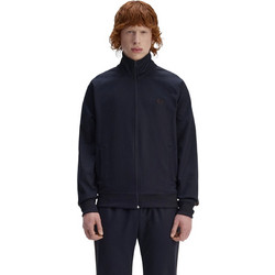 Fred Perry Ανδρική Ζακέτα Φούτερ με Φερμουάρ Μαύρη J5557-40A