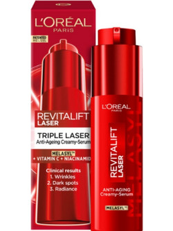 L'Oreal Paris Revitalift Triple Laser Αντιγηραντικό Ενυδατικό Serum Προσώπου για Πανάδες 50ml