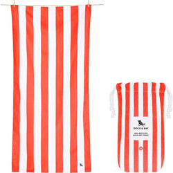 Dock & Bay Cabana Πετσέτα Θαλάσσης Microfiber Κόκκινη 90x200cm