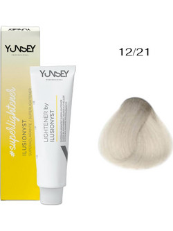 Yunsey Ilusionyst 12.21 Εξαιρετικά Ανοιχτό Ξανθό Βιολετί Μπλε Σαντρέ Μόνιμη Βαφή Μαλλιών 60ml