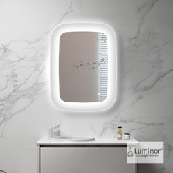 Luminor Keen Ορθογώνιος Καθρέπτης Μπάνιου Led Αντιθαμβωτικός Αφής Μεταλλικός KEE6080