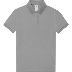 B&C Collection Γυναικεία Μπλούζα Polo Κοντομάνικη Sport Grey PW463