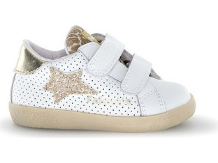 Falcotto Παιδικά Sneakers Μποτάκια Λευκά Χρυσά 2019043-29-1N03