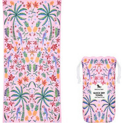 Dock & Bay Pink Paradise Πετσέτα Θαλάσσης Microfiber Ροζ 90x200cm