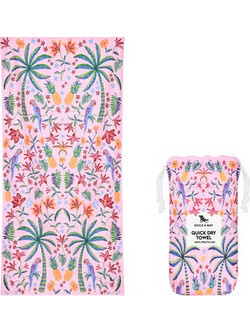 Dock & Bay Pink Paradise Πετσέτα Θαλάσσης Microfiber Ροζ 90x200cm