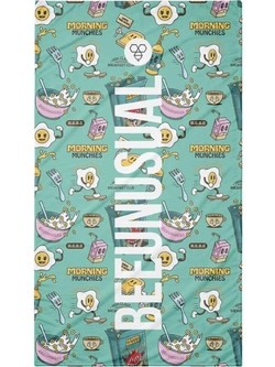 Bee Unusual Breakfast Club Πετσέτα Θαλάσσης Microfiber Πράσινο Mint 100x180cm 261204-126-117