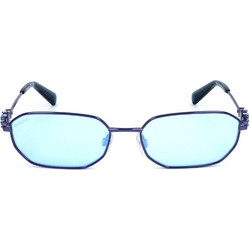Swarovski SK0378 83X Ανδρικά Γυαλιά Ηλίου Ορθογώνια Μεταλλικά Μπλε με Μπλε Φακό