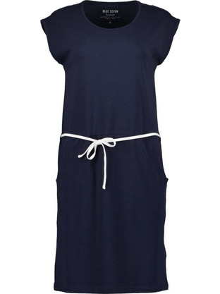 Blue Seven Midi Καλοκαιρινό Καθημερινό Φόρεμα Navy Μπλε 151194-5950