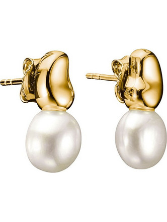 Thomas Sabo Γυναικεία Σκουλαρίκια Κρεμαστά Επιχρυσωμένα με Πέρλα H2320-430-14
