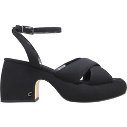 Sam Edelman Γυναικεία Πέδιλα Μαύρα με Χοντρό Χαμηλό Τακούνι και Φιάπα I9685F1001