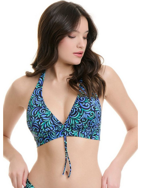 ERKA MARE Bikini Top Τριγωνάκι με Ενίσχυση Μπλε 26553D