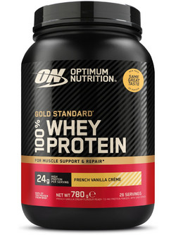 Optimum Nutrition Gold Standard 100% Whey French Vanilla Πρωτεΐνη Ορού Γάλακτος Γράμμωσης 780gr
