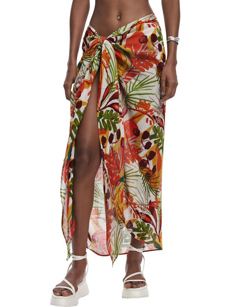 Desigual Tropical Παρεό Μακρύ Πολύχρωμο 25SAWA05-9019