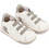 Babywalker Βαπτιστικά Sneakers για Αγόρι Δερμάτινα Ανατομικά Λευκά Γκρι EXC8005