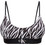 Calvin Klein Μπουστάκι χωρίς Μπανέλα Μαύρο Λευκό LV00QF8814-Y3D