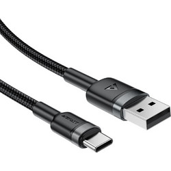 Acefast C22-04 Braided USB-A to USB-C 1.2m Black