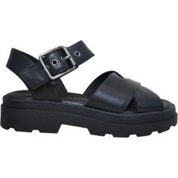 Clarks Δερμάτινα Γυναικεία Σανδάλια Μαύρα 2618609-1