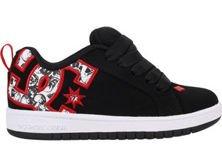 DC Παιδικά Sneakers Μαύρα Κόκκινα ADBS100207-005