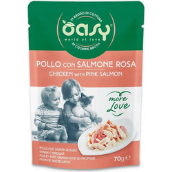Oasy More Love Adult with Chicken & Pink Salmon 70gr