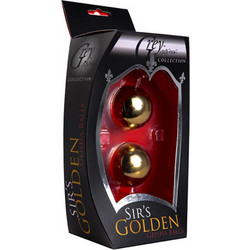 Xr Brands Sir's Golden Σετ Κολπικές Μπάλες Χρυσές 2τμχ