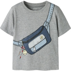 Name It Παιδικό T-Shirt Κοντομάνικο Γκρι 13257823