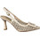 Adam's Γόβες Slingback Δερμάτινες με Λεπτό Ψηλό Τακούνι Nude 848-26005