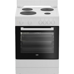 Beko FBM66001GWS Κουζίνα Ηλεκτρική 72lt με Εμαγιέ Εστίες 60cm