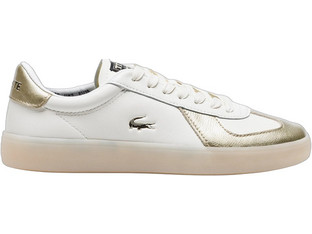 Lacoste Baseshot Pro 126 Γυναικεία Sneakers Λευκά Χρυσά 7-51SFA013806B