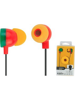 Keeka KA-10 Ακουστικά Ψείρες In-Ear Κόκκινα Πορτοκαλί