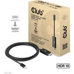 CLUB3D Καλώδιο Mini DisplayPort 1.4 to HDMI Male 1.8m Black CAC-1187