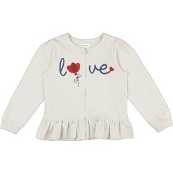 Prenatal Love Παιδική Ζακέτα Φούτερ με Φερμουάρ Μπεζ 1569460