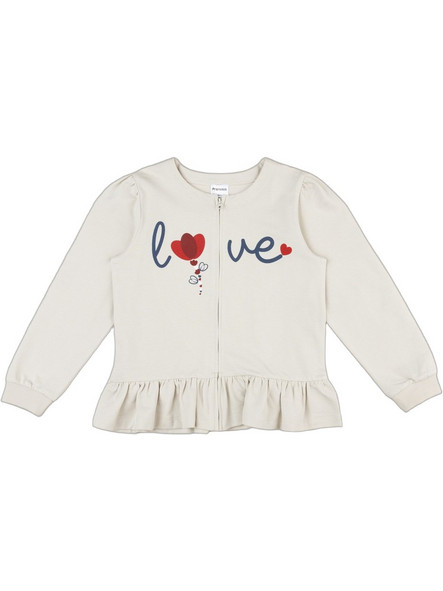 Prenatal Love Παιδική Ζακέτα Φούτερ με Φερμουάρ Μπεζ 1569460