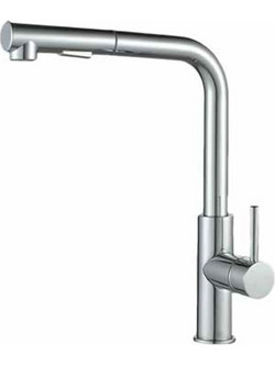 Interflex Vogue 087537 Μπαταρία Κουζίνας Πάγκου Διπλής Παροχής Ανάμεικτη με Ντουζ Inox
