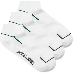 Jack & Jones Ανδρικές Κάλτσες Κοντές με Σχέδια Λευκές 7Pack 12288747