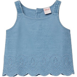 Boboli Παιδικό Crop Top Αμάνικο Γαλάζιο 323075-1