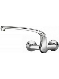 CR-506115 Μπαταρία Κουζίνας Τοίχου Διπλής Παροχής Ανάμεικτη Inox