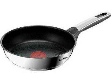 Tefal Emotion+ Τηγάνι Ανοξείδωτο Αντικολλητικό με Καπάκι 20cm E32702