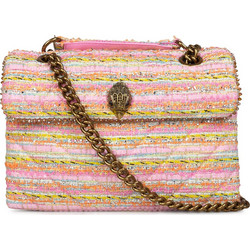 Kurt Geiger Tweed Kensington Γυναικεία Τσάντα Χιαστί Υφασμάτινη Πολύχρωμη με Αλυσίδα 2062657609
