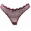 Papatya Γυναικείο Sexy String με Δαντέλα Μπορντό 4279