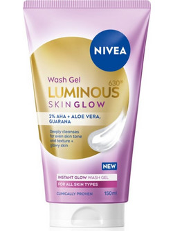 Nivea Luminous Luminous Skin Glow Ενυδατικό Gel Καθαρισμού Προσώπου 150ml