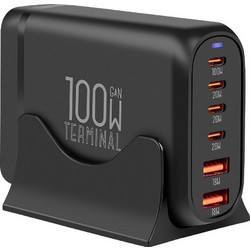 Obal:Me 4C2A Βάση Φόρτισης με 2 Θύρες USB-A & 4 Θύρες USB-C 100W Power Delivery