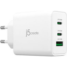 j5create JUP3365E-EN Φορτιστής χωρίς Καλώδιο με Θύρα USB-A & 2 Θύρες USB-C 65W Quick Charge 3.0 & Power Delivery