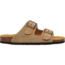 Plakton Afelpado Γυναικεία Σανδάλια Suede Ανατομικά Μπεζ Tan 180010
