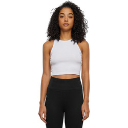 Urban Classics Γυναικείο Καλοκαιρινό Crop Top Ριπ Λευκό TB6185-00220