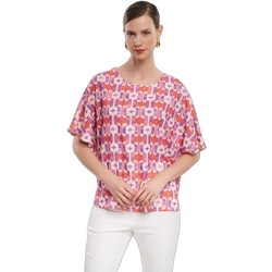 Fibes Fashion Γυναικείο Καλοκαιρινό Top Ροζ 03-6678