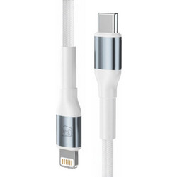3mk Braided USB-C to Lightning Cable 27W 0.5m White 5903108739252