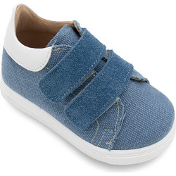 Gorgino Βαπτιστικά Sneakers για Αγόρι Υφασμάτινα Ανατομικά Μπλε 3189