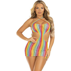 Leg Avenue Sexy Φόρεμα Διχτυωτό Πολύχρωμο D-239437