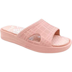 Jomix Γυναικείες Παντόφλες Καλοκαιρινές Flatforms Αντιολισθητικές Ροζ SD9202