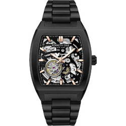 Kenneth Cole Ανδρικό Ρολόι Αυτόματο με Μαύρο Μεταλλικό Μπρασελέ KCWGY0058601